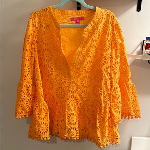 Orange Lace Lilly Pulitzer Top